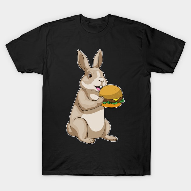 Rabbit Hamburger T-Shirt by Markus Schnabel